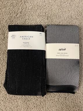 New Aerie/American Eagle Sparkle Tights and Knee High Socks Size Medium